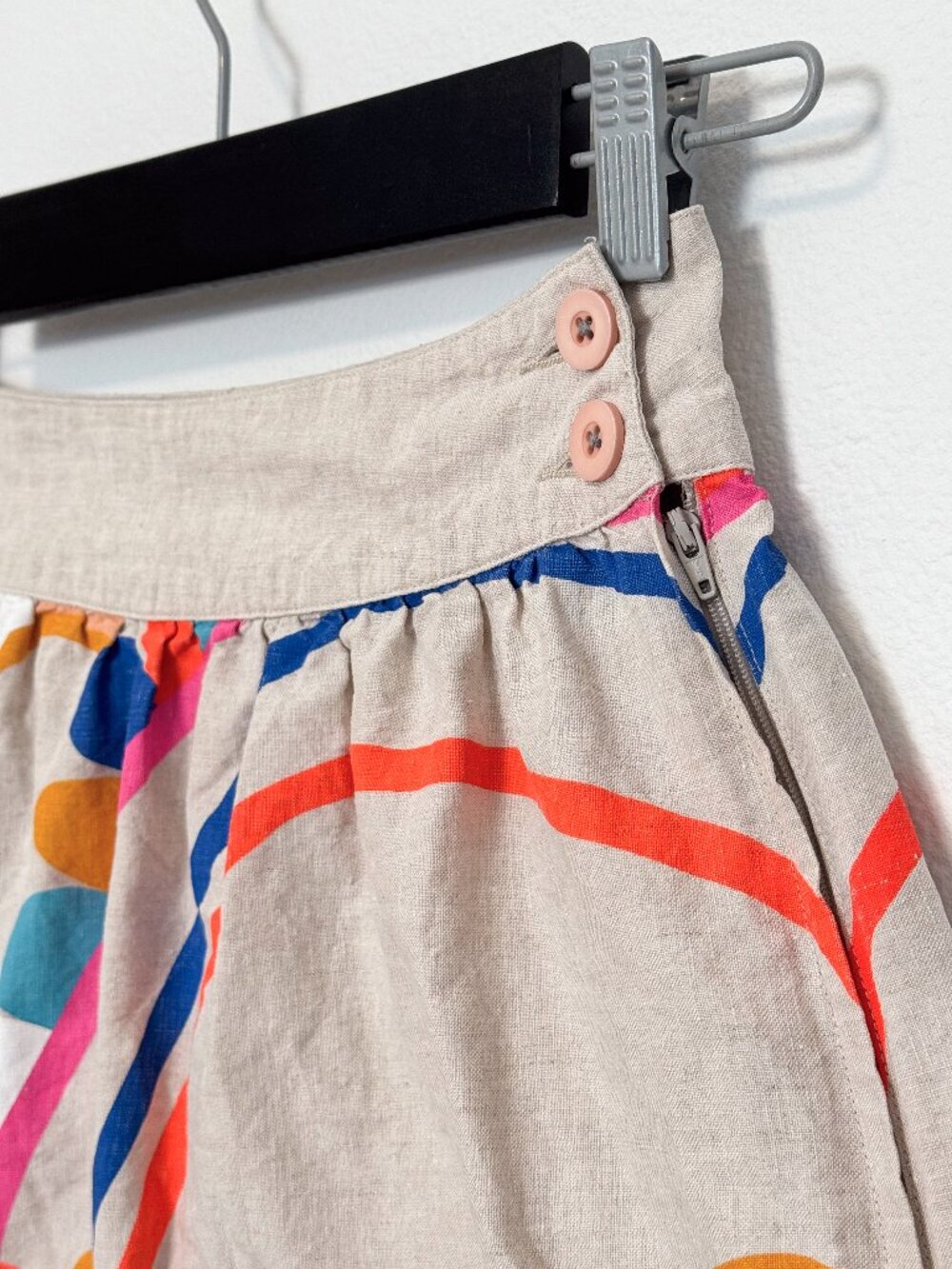 Gorman x Castle Colorful Linen Mini Skirt Size AU 8 / US 4 - Picture 4 of 12